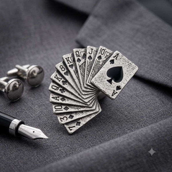 Royal Cards Brooch