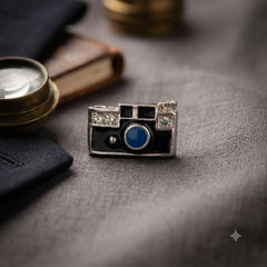 Vintage Camera Lapel Brooch
