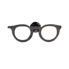 Classic Black Spectacles Brooch