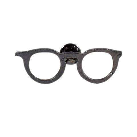 Classic Black Spectacles Brooch