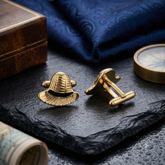 Golden Hat Cufflinks