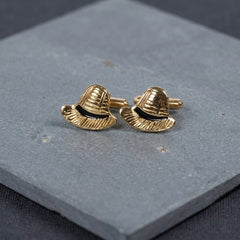 Golden Hat Cufflinks