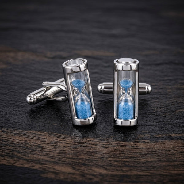 Blue Hourglass Cufflinks
