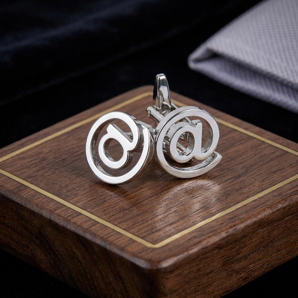 Silver Interlocking Loop Cufflinks