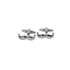 Silver Moustache Cufflinks