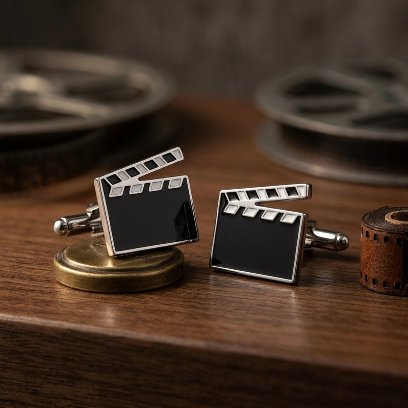Black Movie Clapperboard Cufflinks