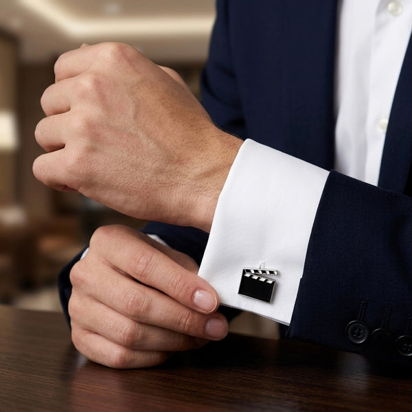 Black Movie Clapperboard Cufflinks