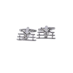 Silver Airplane Cufflinks