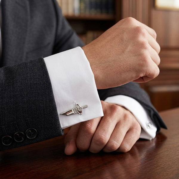 Silver Sword Cufflinks