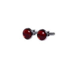 Ruby Red Crystal Cufflinks