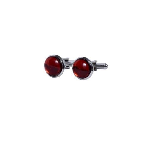 Ruby Red Crystal Cufflinks