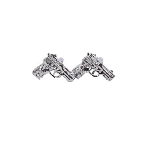 Silver Pistol Cufflinks