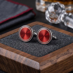 Classic Red Medallion Cufflinks