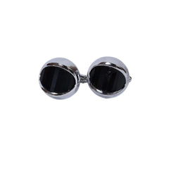 Classic Black Oval Cufflinks