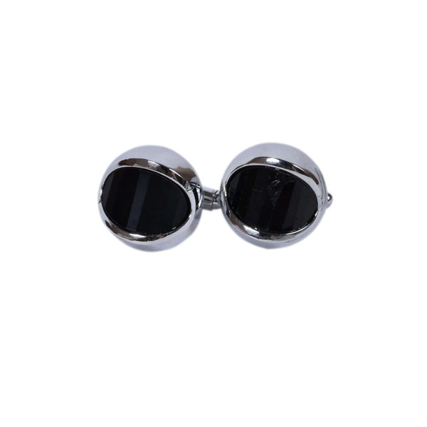 Classic Black Oval Cufflinks