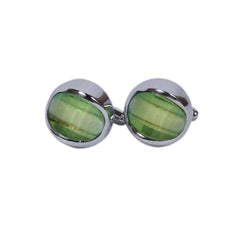 Emerald Green Oval Cufflinks