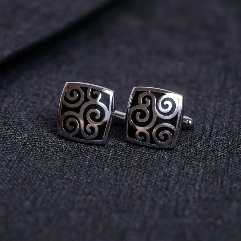 Classic Swirl Pattern Cufflinks