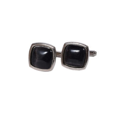 Classic Black Textured Cufflinks