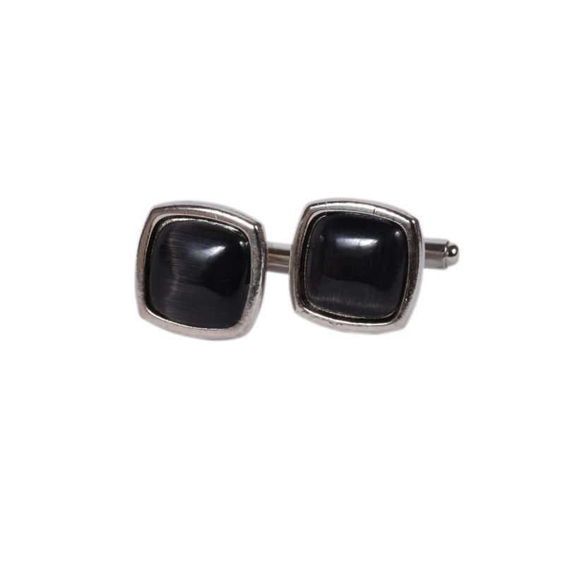 Classic Black Textured Cufflinks