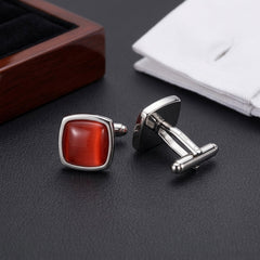 Classic Red Elegance Cufflinks