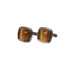 Classic Amber Square Cufflinks