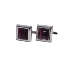 Deep Plum Square Cufflinks