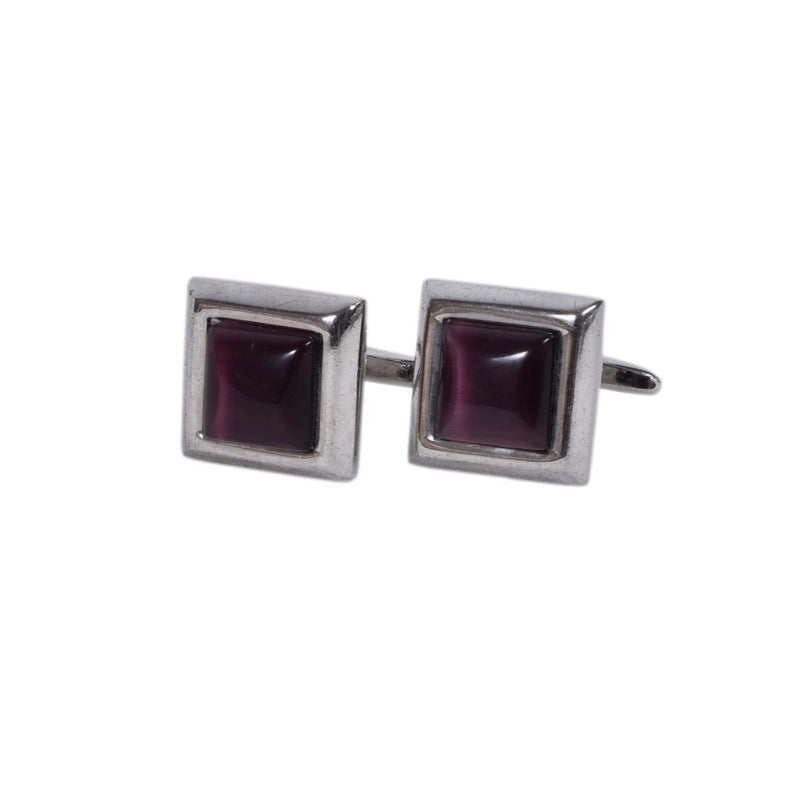 Deep Plum Square Cufflinks