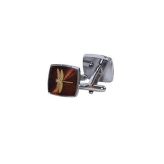 Elegant Dragonfly Motif Cufflinks