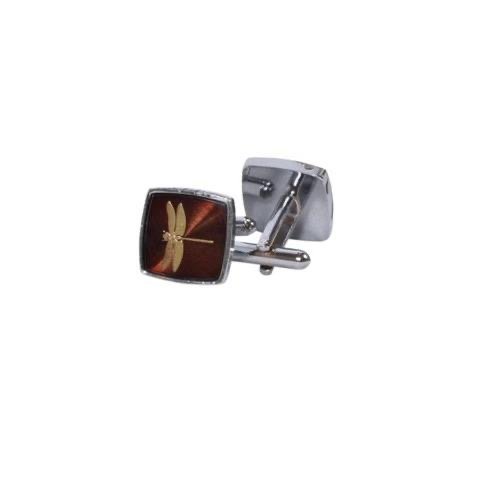 Elegant Dragonfly Motif Cufflinks