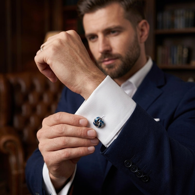 Blue Knot Cufflinks