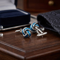 Blue Knot Cufflinks