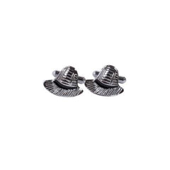 Silver Hat Cufflinks
