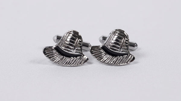 Silver Hat Cufflinks