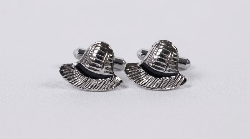 Silver Hat Cufflinks