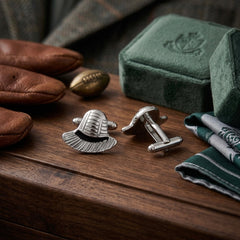 Silver Hat Cufflinks