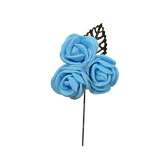 AURELIS BLUE FLORAL BROOCH