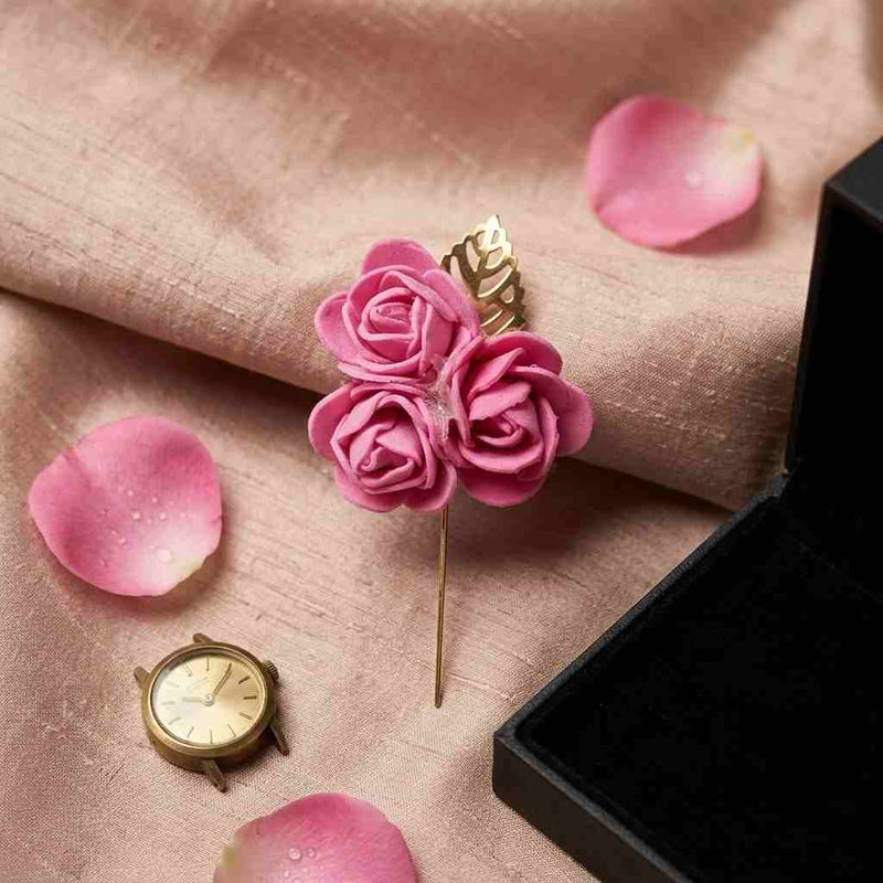 Luxury Rose Lapel Brooch